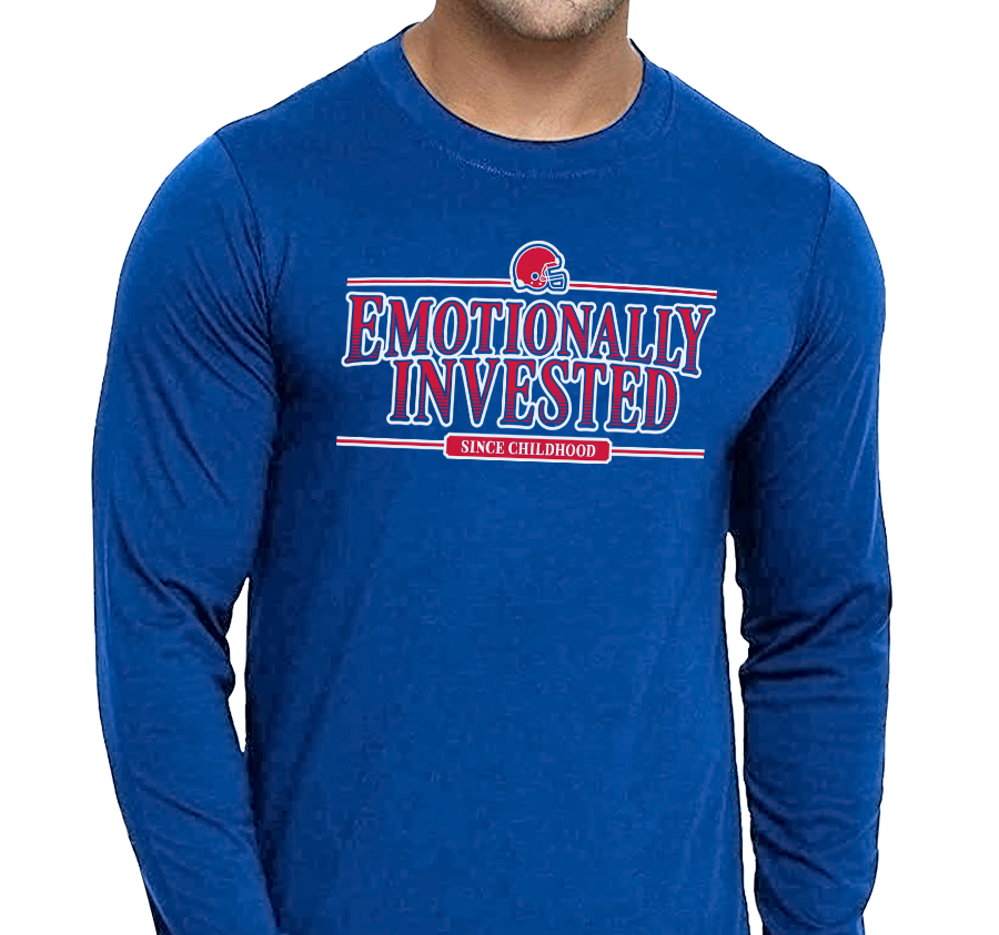 Unisex Longsleeve, Royal (100% cotton)