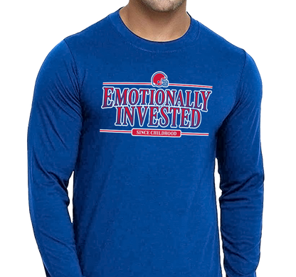 Unisex Longsleeve, Royal (100% cotton)