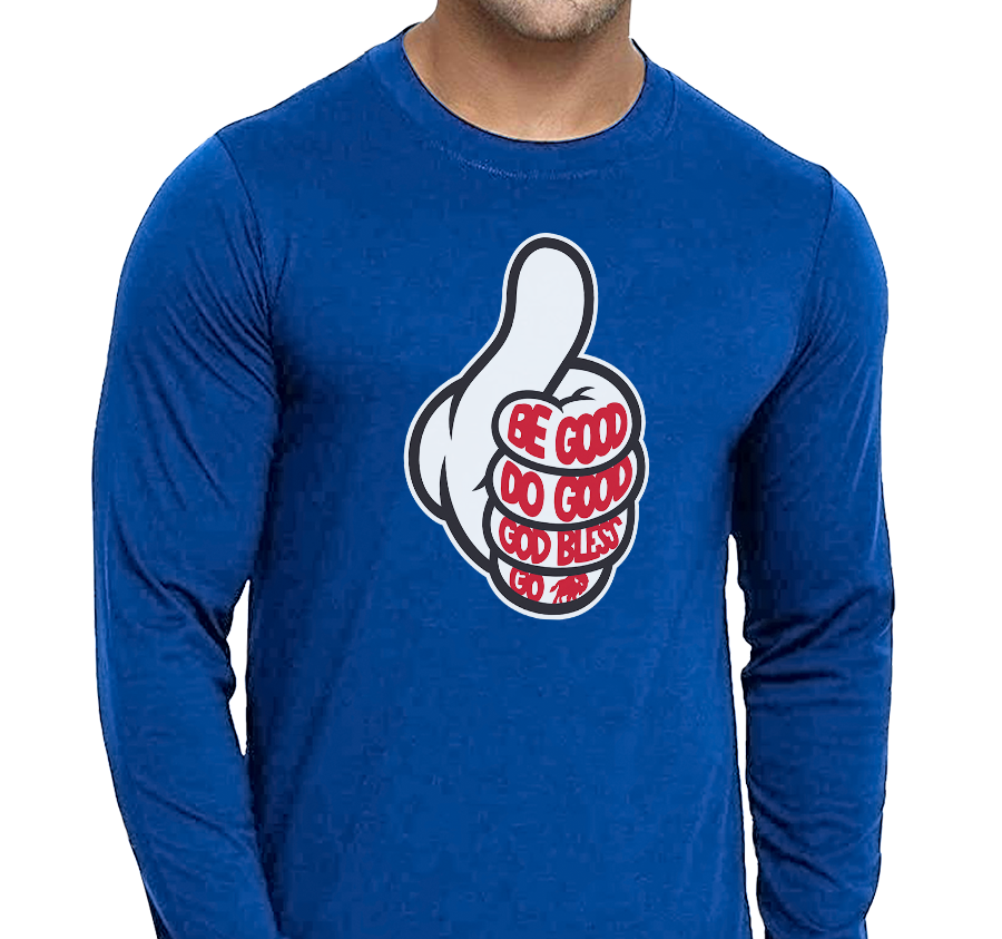 Unisex Longsleeve, Royal (100% cotton)