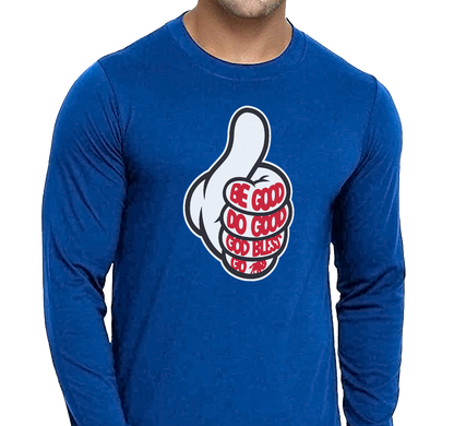 Unisex Longsleeve, Royal (100% cotton)