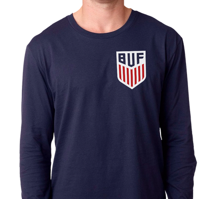 Unisex Longsleeve, Navy (100% cotton)