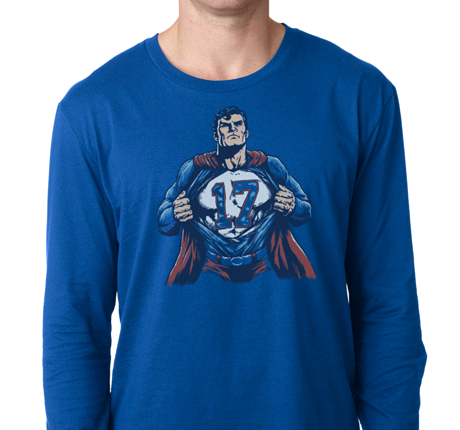 Unisex Longsleeve, Royal (100% cotton)