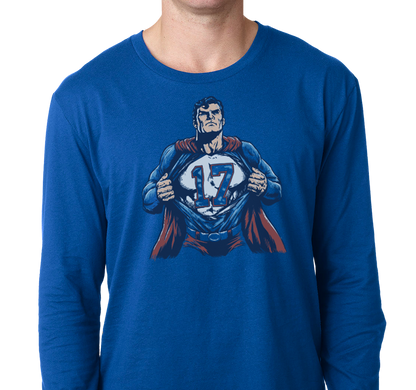 Unisex Longsleeve, Royal (100% cotton)