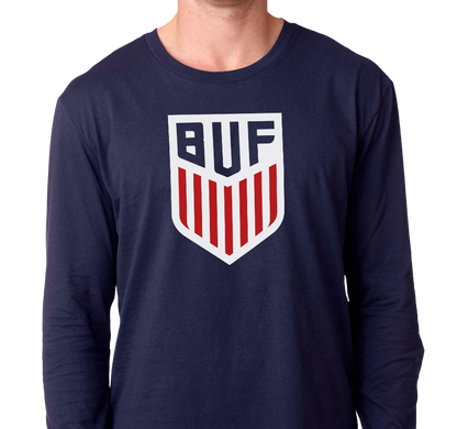 Unisex Longsleeve, Navy (100% cotton)