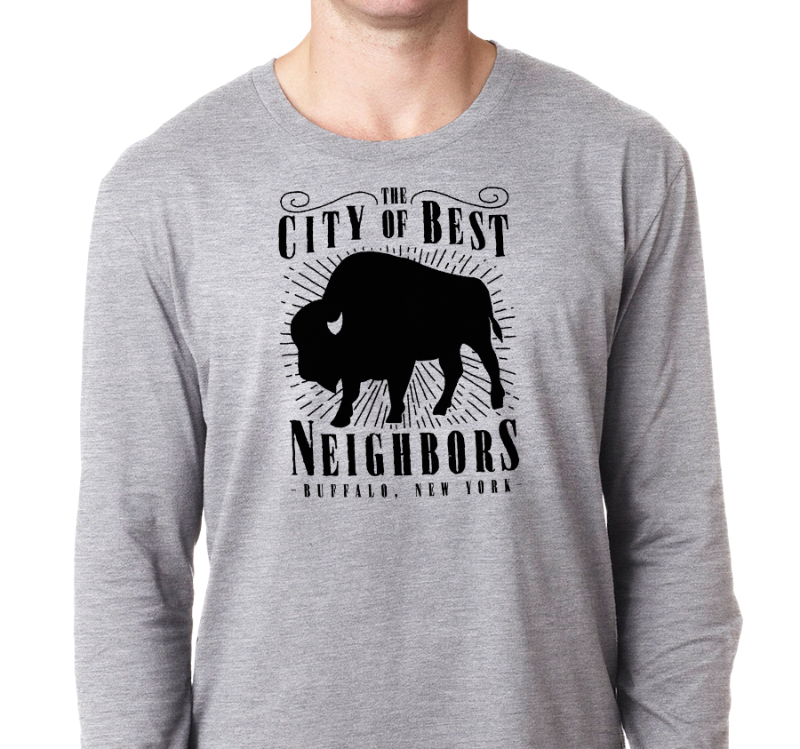 Unisex Longsleeve, Heather Gray (90% cotton, 10% polyester)