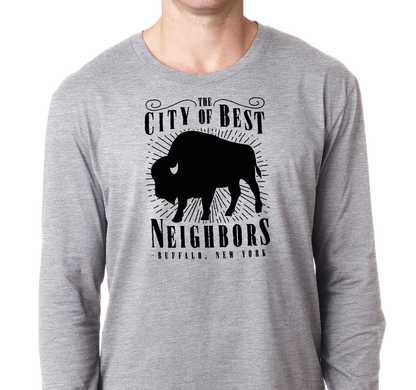 Unisex Longsleeve, Heather Gray (90% cotton, 10% polyester)