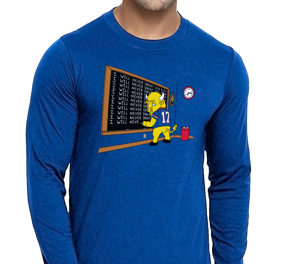 Unisex Longsleeve, Royal (100% cotton)