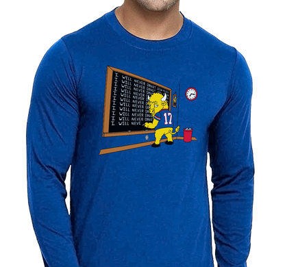 Unisex Longsleeve, Royal (100% cotton)
