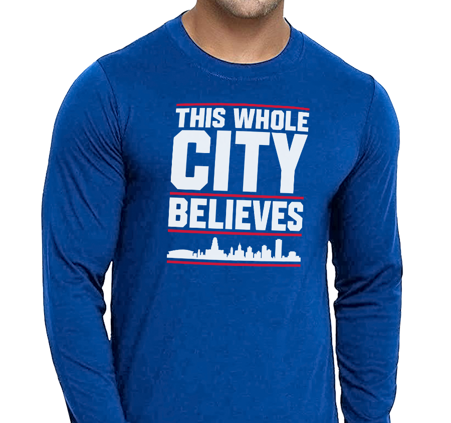 Unisex Longsleeve, Royal (100% cotton)