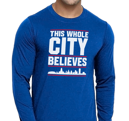 Unisex Longsleeve, Royal (100% cotton)