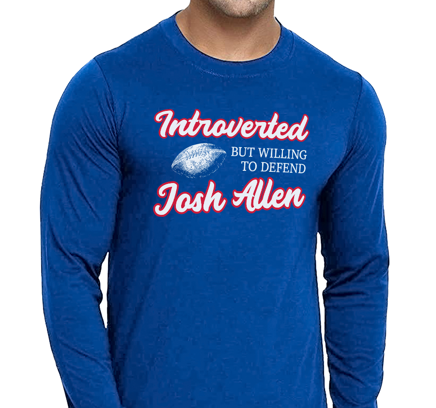 Unisex Longsleeve, Royal (100% cotton)