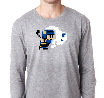 Unisex Longsleeve, Heather Gray (90% cotton, 10% polyester)