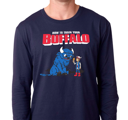 Unisex Longsleeve, Navy (100% cotton)