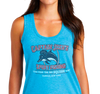 Ladies Racerback Tank, Turquoise Frost (50% polyester, 25% cotton, 25% rayon)