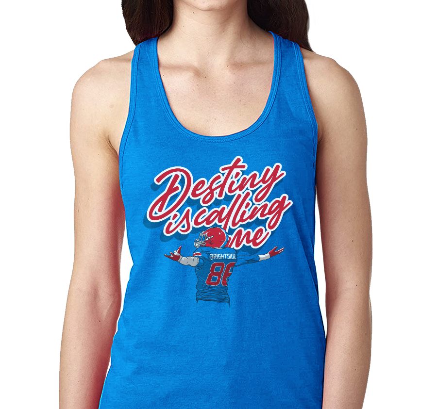 Racerback Tank, True Royal (50% polyester, 25% cotton, 25% rayon)