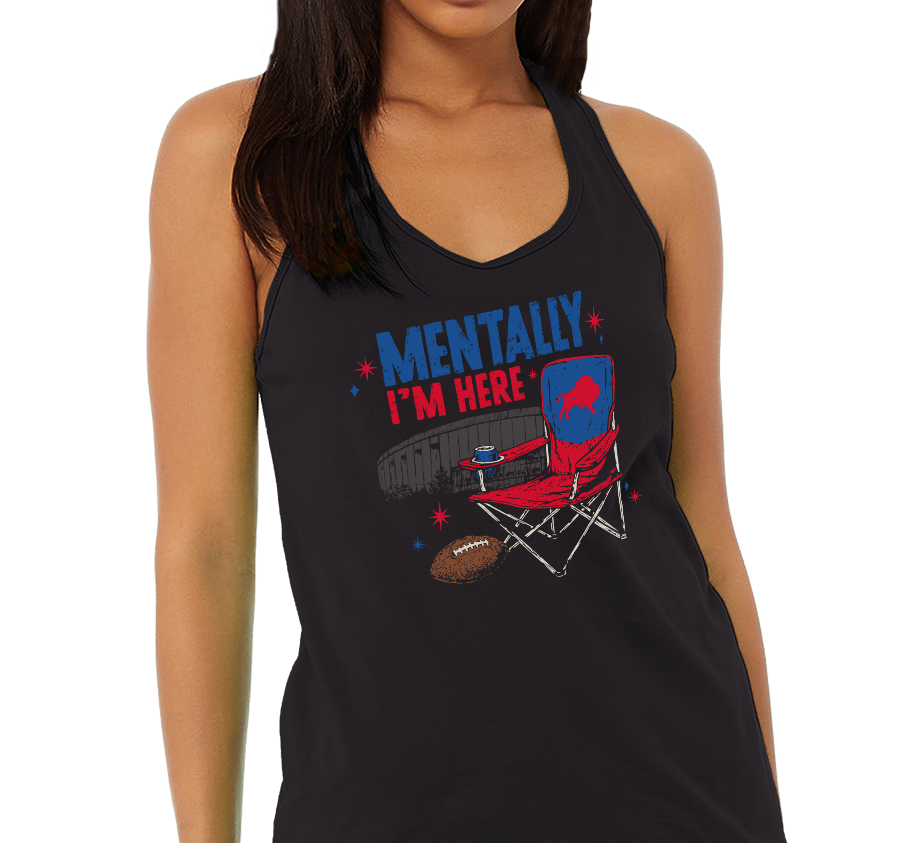 Racerback Tank Top, Black Frost (50% polyester, 25% cotton, 25% rayon)
