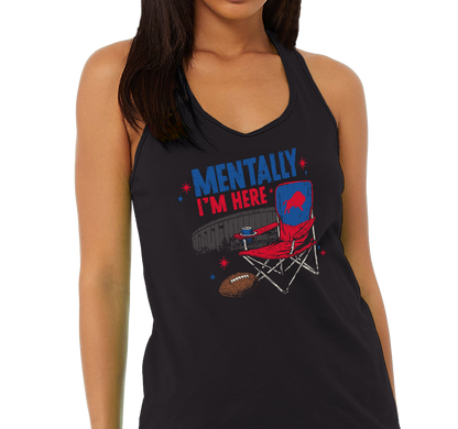 Racerback Tank Top, Black Frost (50% polyester, 25% cotton, 25% rayon)