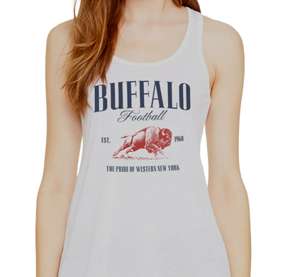 Racerback Tank Top, White Frost (50% polyester, 25% cotton, 25% rayon)