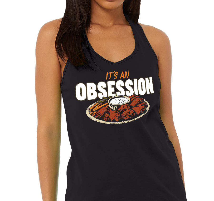 Racerback Tank Top, Black Frost (50% polyester, 25% cotton, 25% rayon)