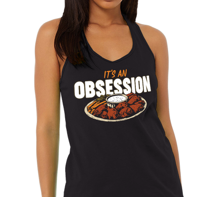 Racerback Tank Top, Black Frost (50% polyester, 25% cotton, 25% rayon)