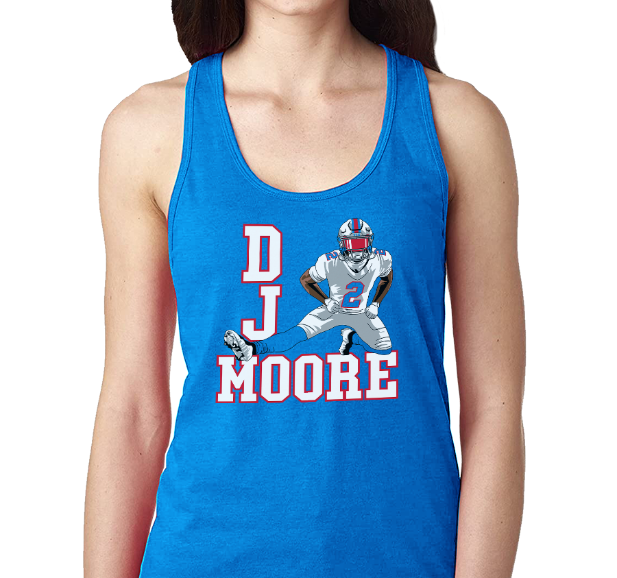 Racerback Tank Top, Royal Frost (50% polyester, 25% cotton, 25% rayon)