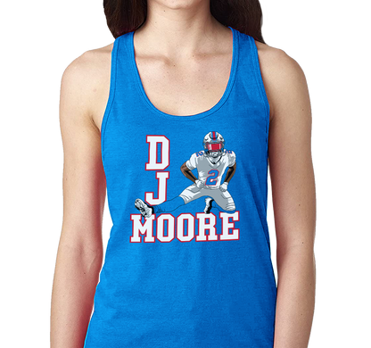 Racerback Tank Top, Royal Frost (50% polyester, 25% cotton, 25% rayon)