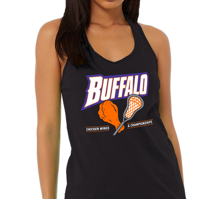 Racerback Tank Top, Black Frost (50% polyester, 25% cotton, 25% rayon)