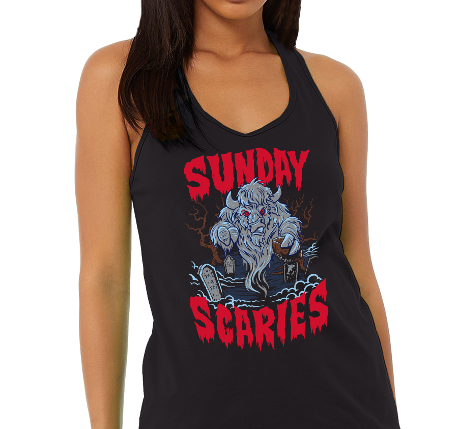 Racerback Tank Top, Black Frost (50% polyester, 25% cotton, 25% rayon)