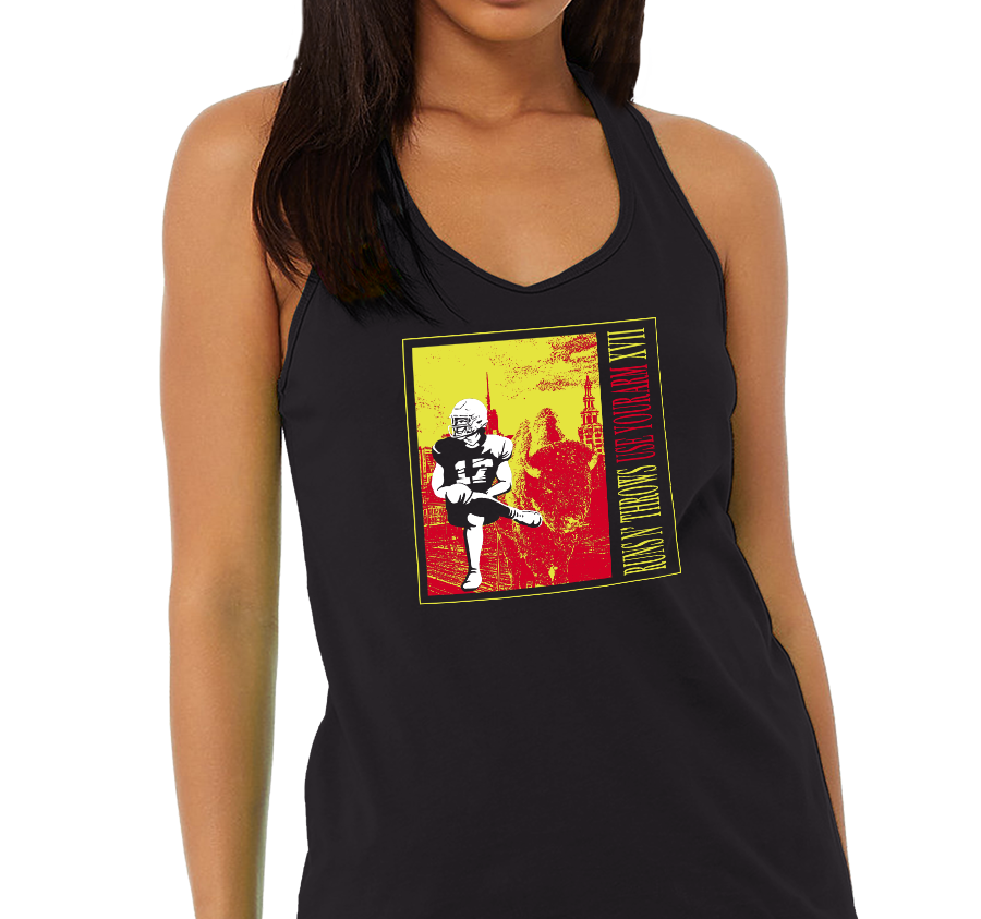 Racerback Tank Top, Black Frost (50% polyester, 25% cotton, 25% rayon)