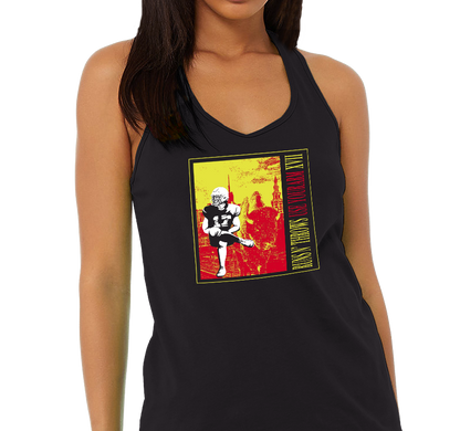 Racerback Tank Top, Black Frost (50% polyester, 25% cotton, 25% rayon)
