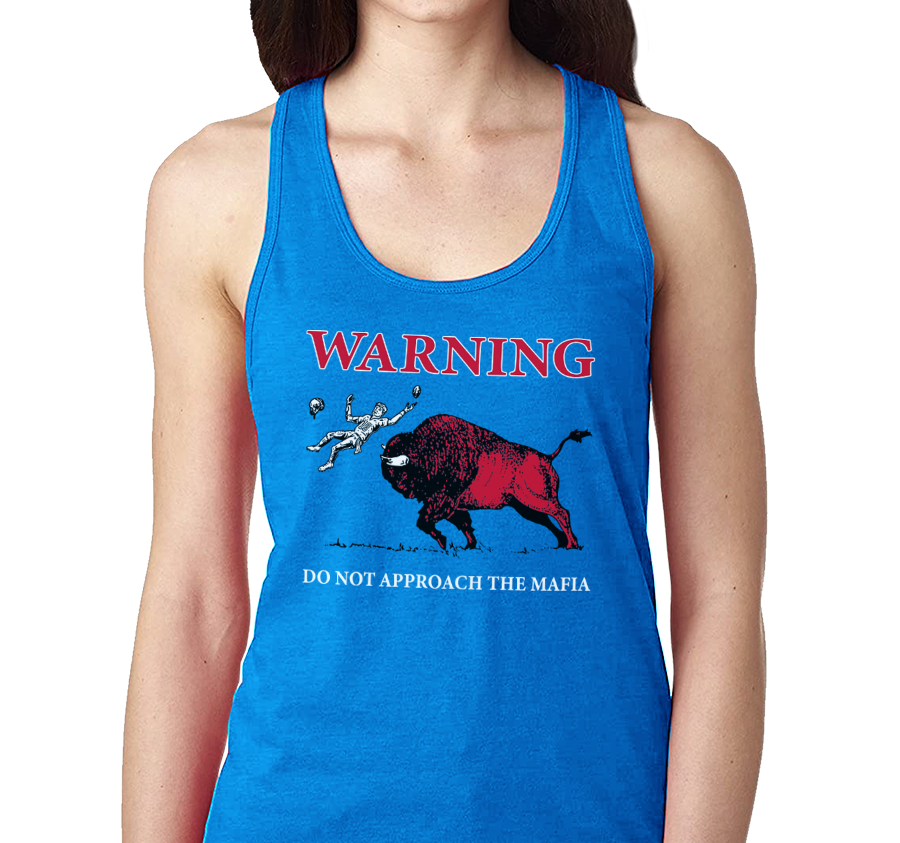 Racerback Tank Top, Royal Frost (50% polyester, 25% cotton, 25% rayon)