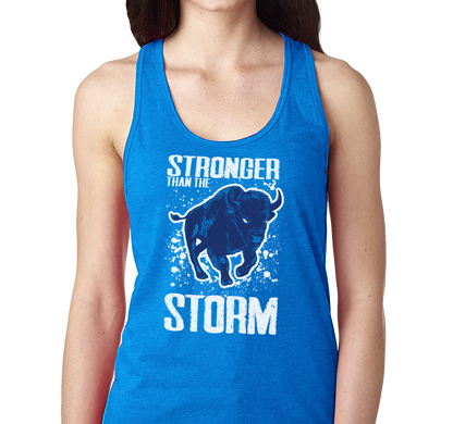 Racerback Tank Top, Royal Frost (50% polyester, 25% cotton, 25% rayon)