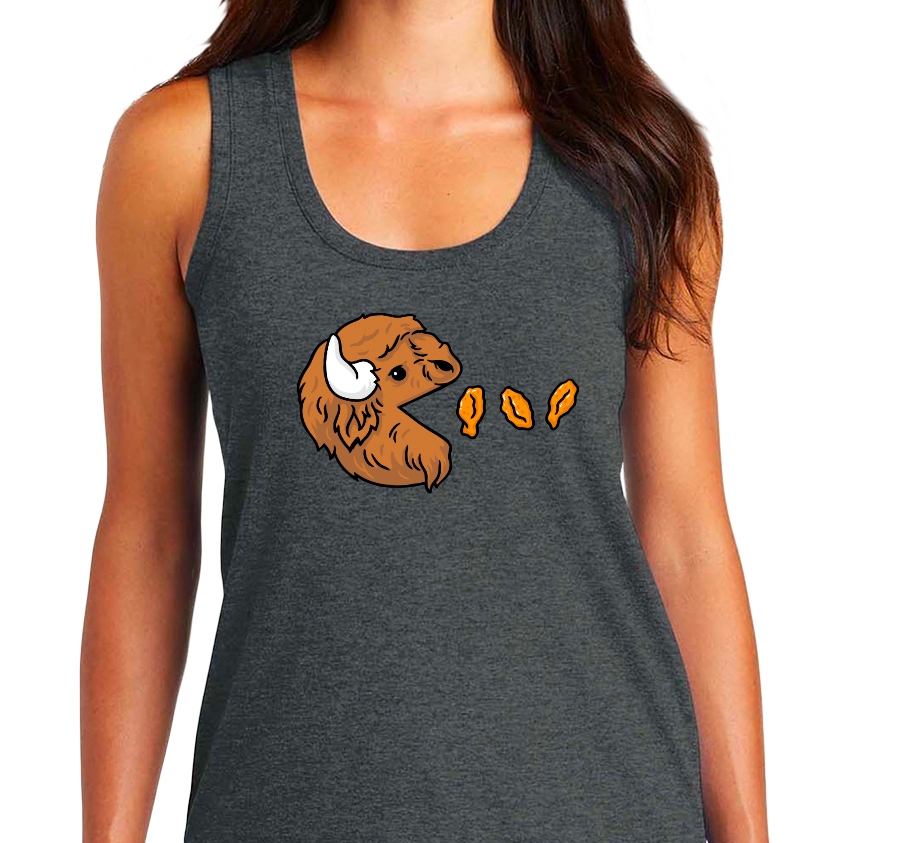 Racerback Tank Top, Vintage Charcoal (50% polyester, 25% cotton, 25% rayon)