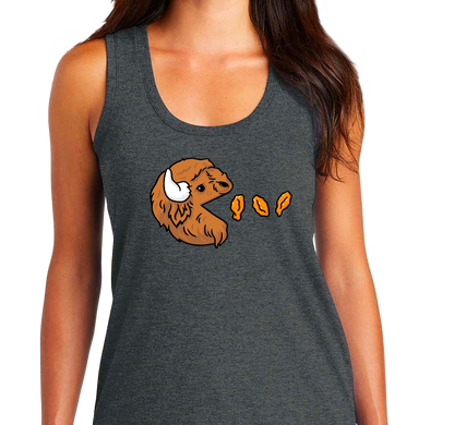 Racerback Tank Top, Vintage Charcoal (50% polyester, 25% cotton, 25% rayon)