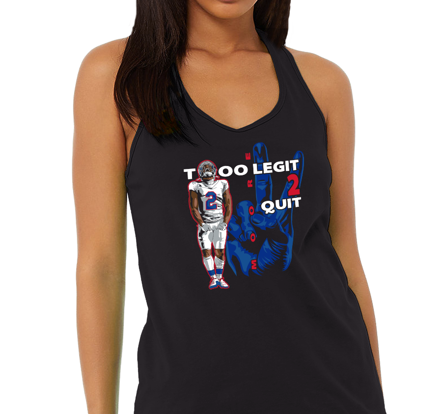 Racerback Tank Top, Black Frost (50% polyester, 25% cotton, 25% rayon)