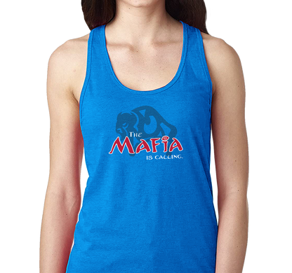 Racerback Tank Top, Royal Frost (50% polyester, 25% cotton, 25% rayon)