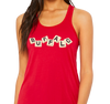 Racerback Tank Top, Red Frost (50% polyester, 25% cotton, 25% rayon)
