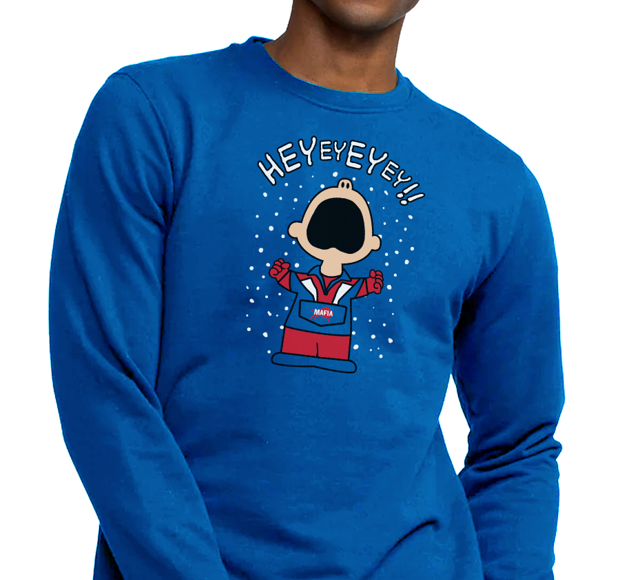 Crewneck Sweatshirt, Royal (50% cotton, 50% polyester)