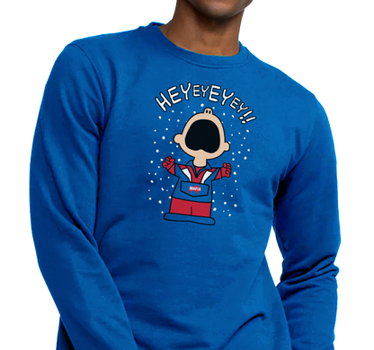 Crewneck Sweatshirt, Royal (50% cotton, 50% polyester)