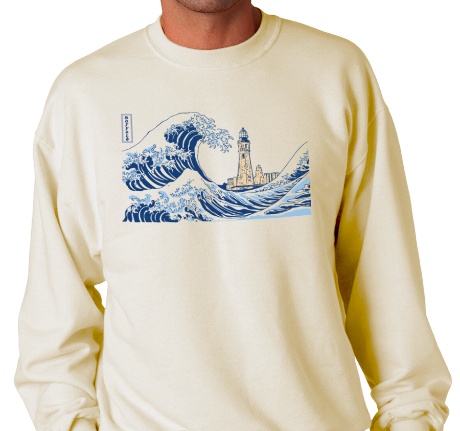 Crewneck Sweatshirt, Sandstone (50% cotton, 50% polyester)