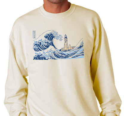 Crewneck Sweatshirt, Sandstone (50% cotton, 50% polyester)