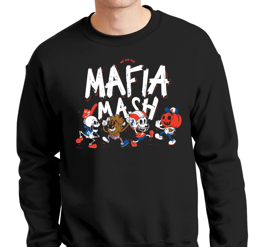 Crewneck Sweatshirt, Black (50% cotton, 50% polyester)