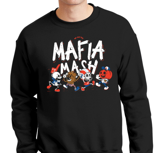 Crewneck Sweatshirt, Black (50% cotton, 50% polyester)