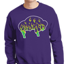 Crewneck Sweatshirt, Purple (50% cotton, 50% polyester)