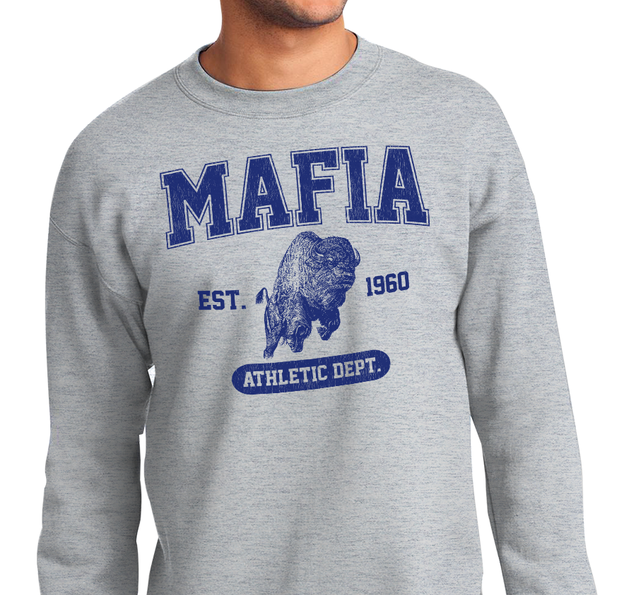 Crewneck Sweatshirt, Ash (50% cotton, 50% polyester)