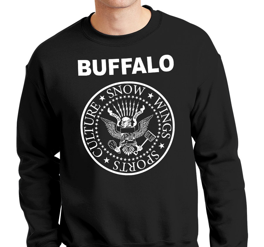 Crewneck Sweatshirt, Black (50% cotton, 50% polyester)