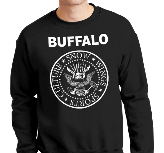 Crewneck Sweatshirt, Black (50% cotton, 50% polyester)