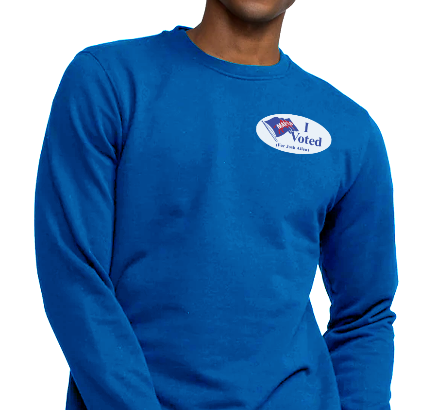 Crewneck Sweatshirt, Royal (50% cotton, 50% polyester)