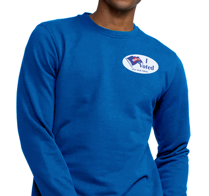 Crewneck Sweatshirt, Royal (50% cotton, 50% polyester)