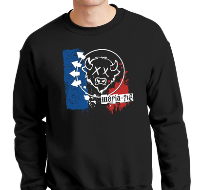 Crewneck Sweatshirt, Black (50% cotton, 50% polyester)